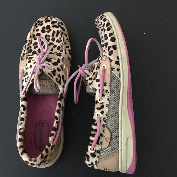 Sperry Pink and Cheetah Slip Ons! - Picture 4 of 4